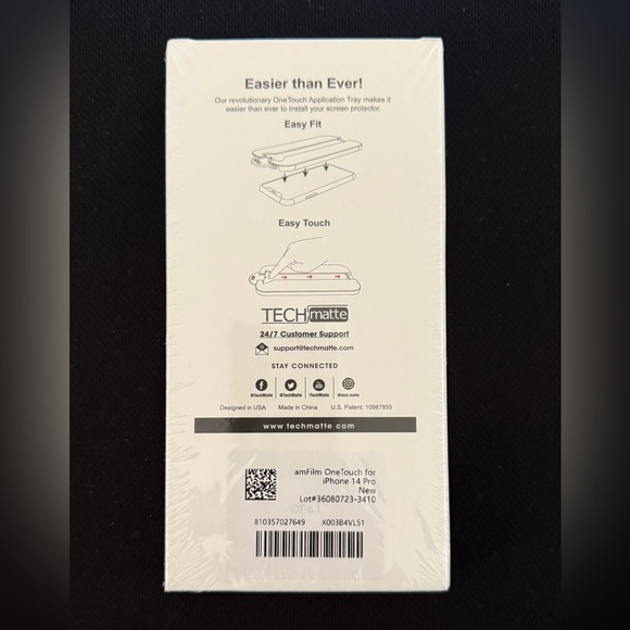 Tempered Glass Screen Protectors (2 Pack) for iPhone 14 Pro - Picture 2 of 2